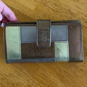 Genuine Leather Fossil Tri-Color Wallet